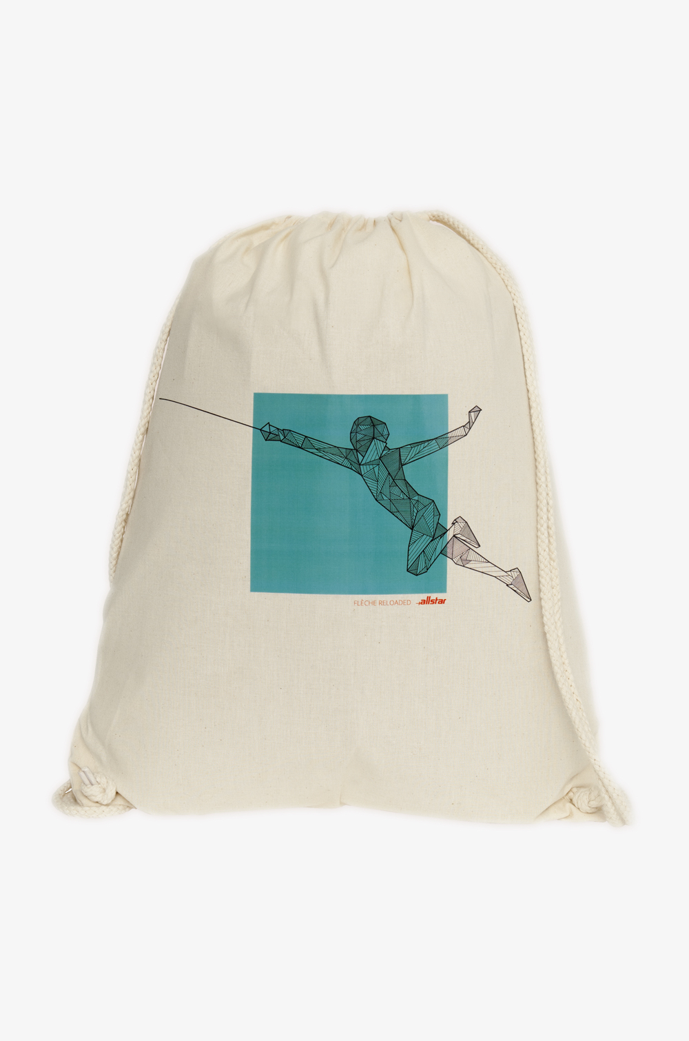 FlècheReloaded 1.0 Cotton Drawstring Bag (turquoise)
